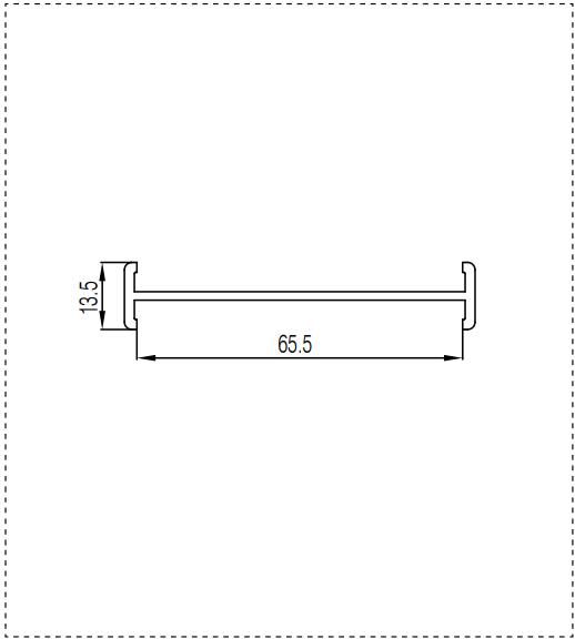 65 spell plate-flat open three sealed series cross section of profile